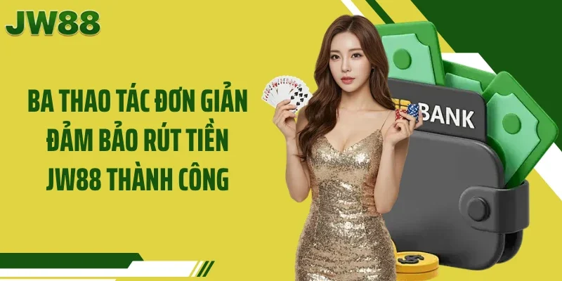 Ba thao tác đơn giản đảm bảo rút tiền JW88 thành công