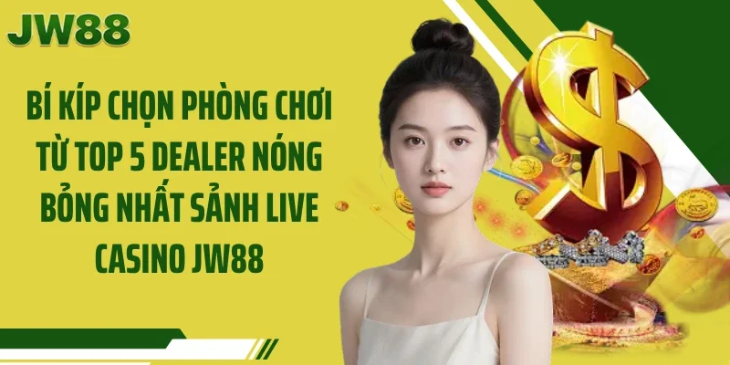 Bí kíp chọn phòng chơi từ Top 5 dealer nóng bỏng nhất sảnh live casino JW88