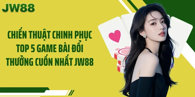 Chiến thuật chinh phục Top 5 game bài đổi thưởng cuốn nhất JW88