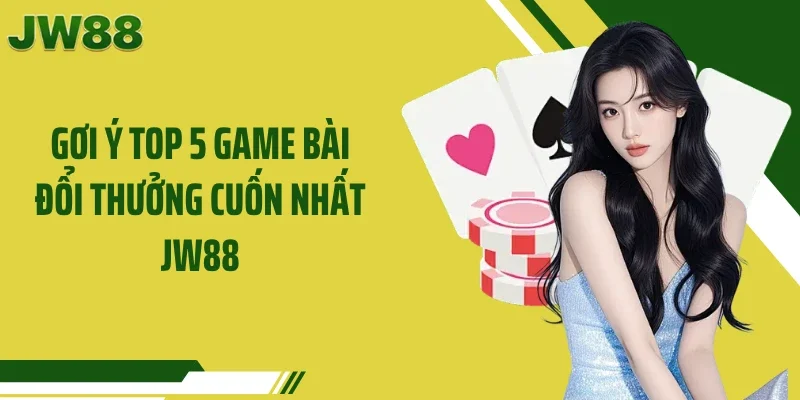 Gơi ý Top 5 game bài đổi thưởng cuốn nhất JW88