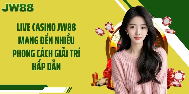 Live casino JW88 mang đến nhiều phong cách giải trí hấp dẫn