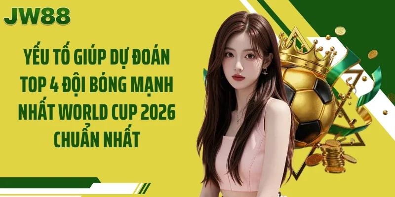 Yếu tố giúp dự đoán top 4 đội bóng mạnh nhất World Cup 2026 chuẩn nhất